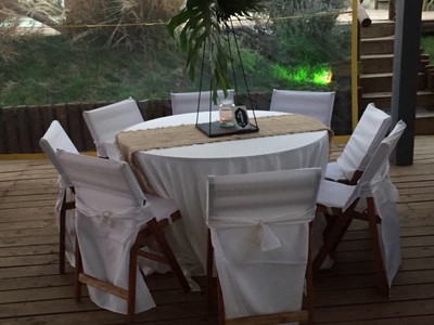 Casamiento Playa Escondida Eventos 2018 - Mesas, manteleria y decoraciones interiores